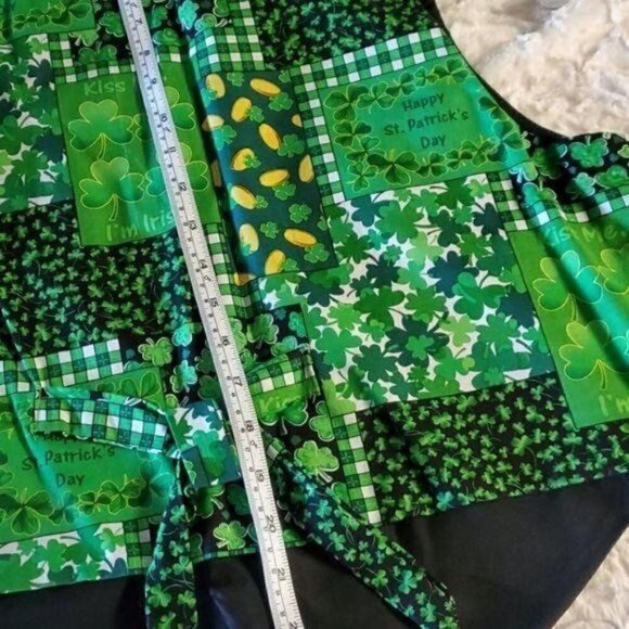 Vintage Handmade St. Patricks "Luck of the Irish" Full Button Lined Festive Vest - Picture 6 of 6